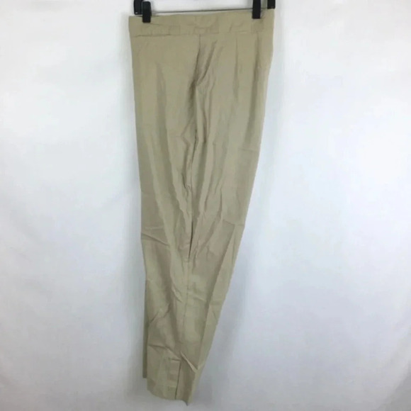 Vintage Avenue Career Pant Flat Front Straight Leg Stretch Beige Plus Size 22W - Picture 1 of 7